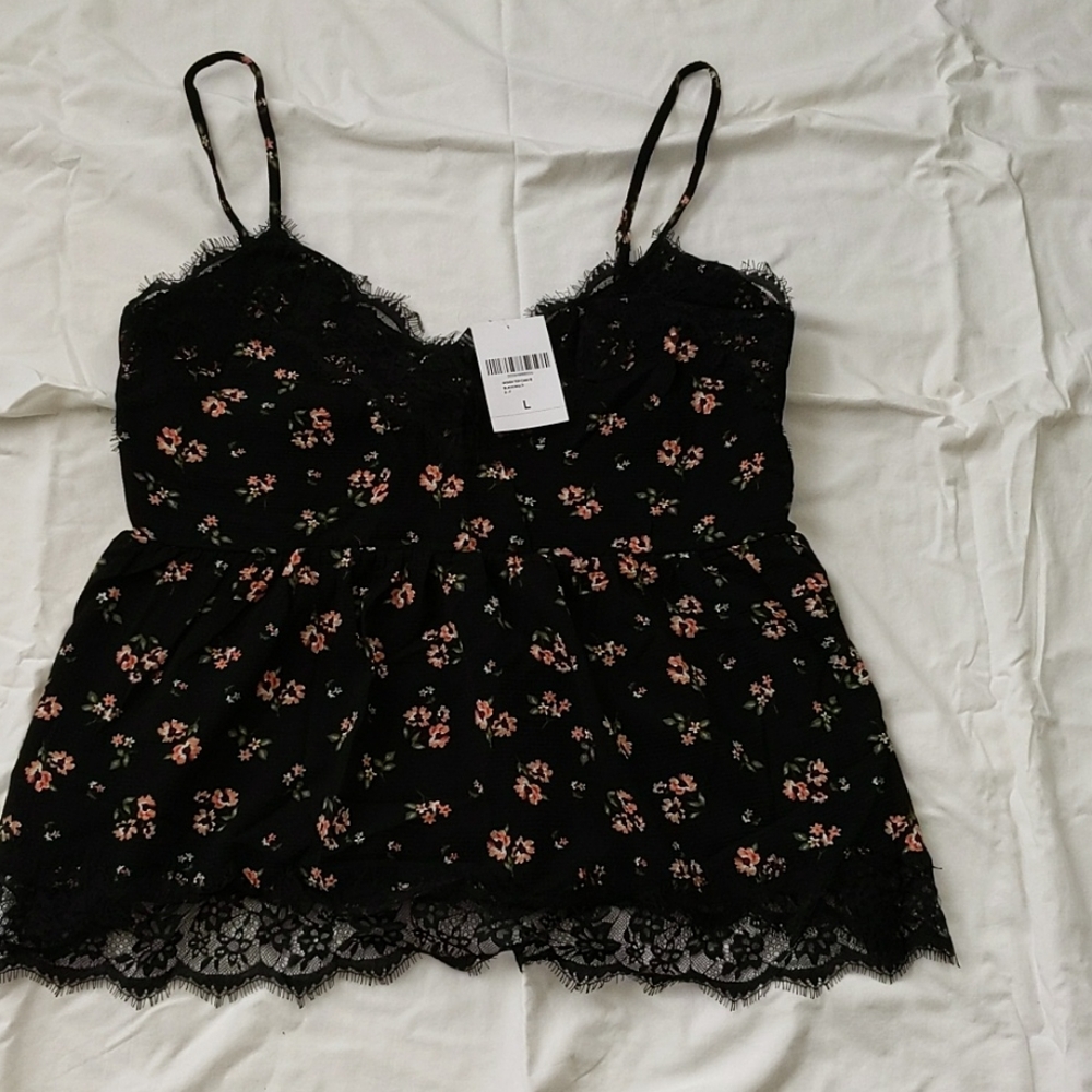 Lace adjustable tank top